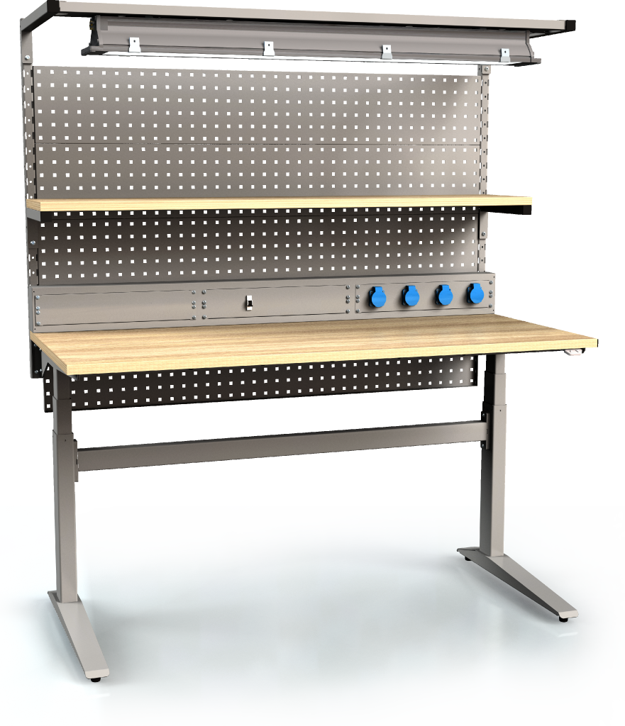 Elektrisch höhenverstellbare Tisch ALNAK - Platten - 660 - 1310 x 1500 x 700
